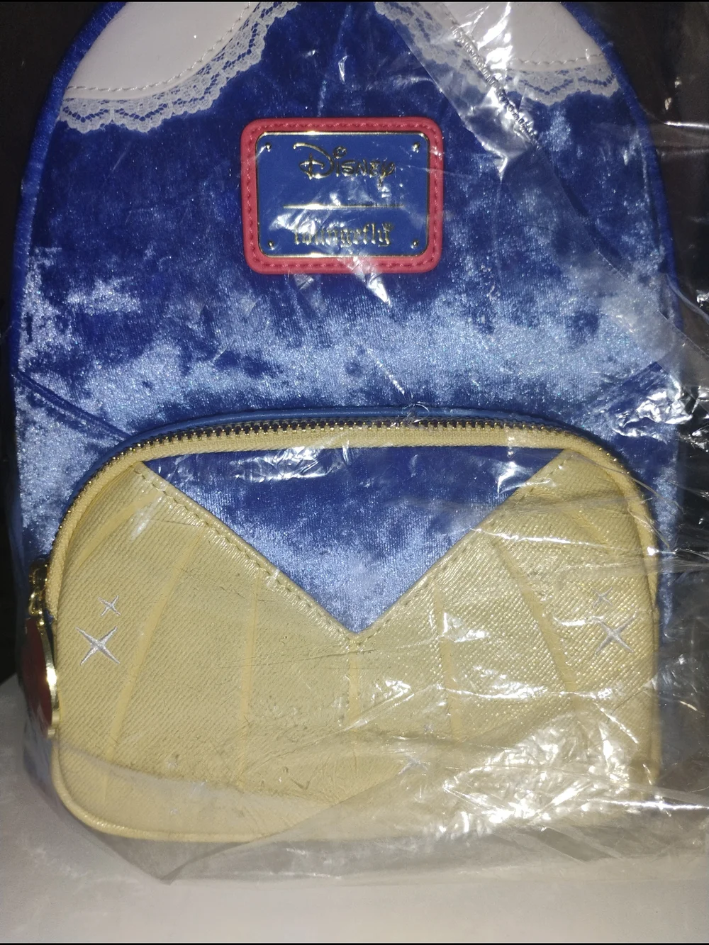 Loungefly Snow White Inspired Kids Backpack - Blue & Yellow - Picture 5 of 10